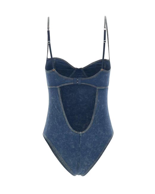 DIESEL Blue Bustier Tilda Main: Cotton Tops