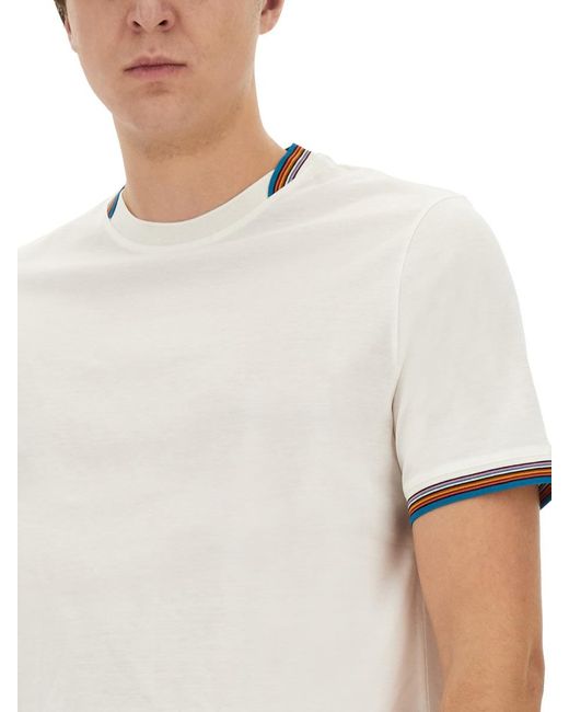 Paul Smith White Cotton T-Shirt for men