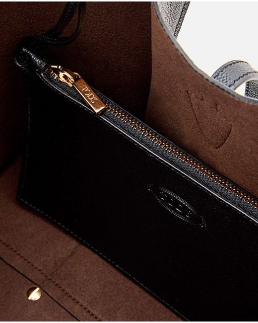 Tod's Black Tsb Small Shopping Bag