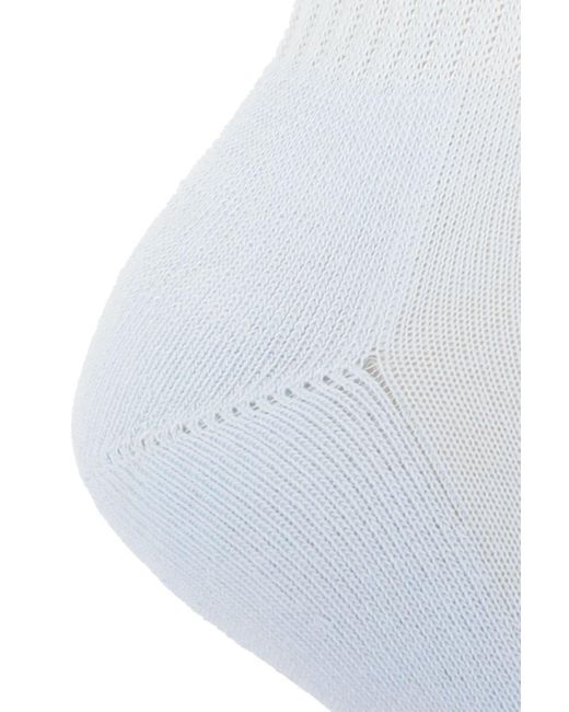 Versace White Socks With Logo,