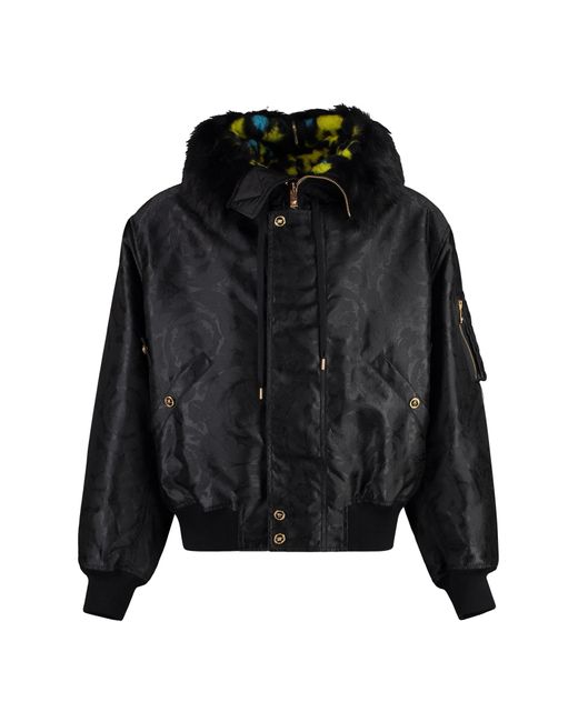 Versace Black Bomber Jacket for men