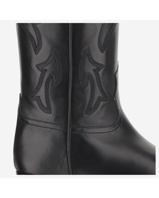 Sartore Black Leather Boot
