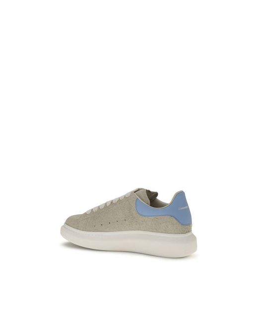McQueen Natural Calf Leather Bos Taurus Chunky Sneakers for men