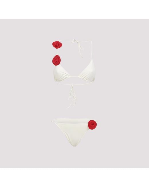 LaRevêche White Ashar Bikini Polyamide Elastane Swimwear