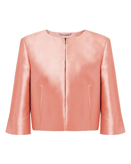 Alberta Ferretti Pink Satin Jacket