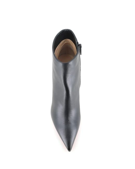 Christian Louboutin Gray Ankle Boot Vibella Booty 85