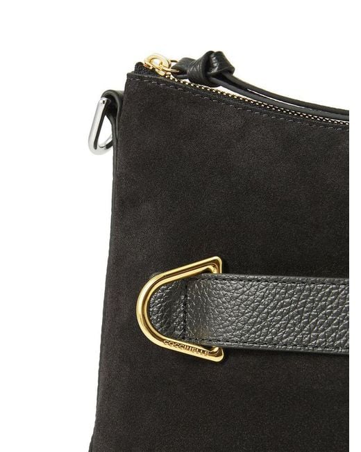 Coccinelle Black Shoulder Bag Cow Leather Shoulder-Bags