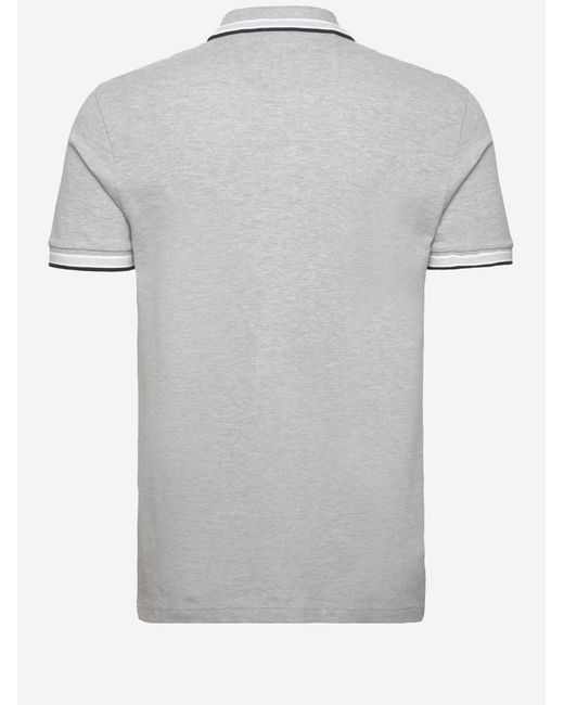 Boss Gray Polo Shirt Piqué Cotton for men