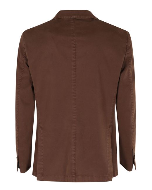 Santaniello Brown Gabardina Soft Touch Con Smeriglio for men