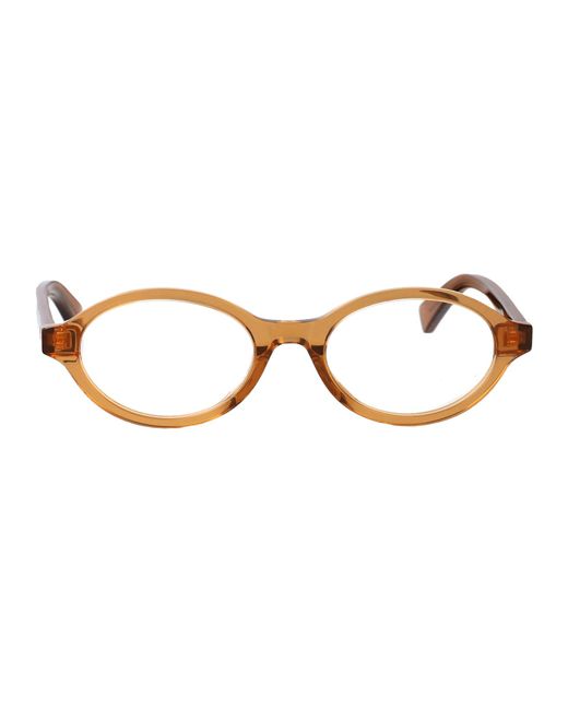 Bottega Veneta Brown Acetate Glasses