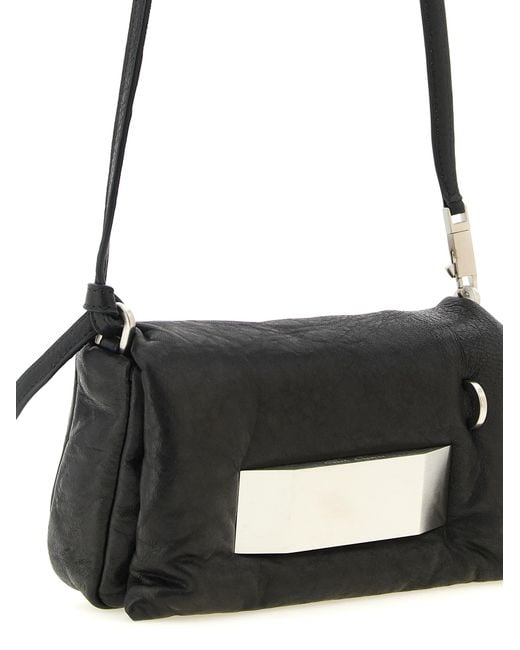 Rick Owens Black 'Pillow Griffin' Clutch