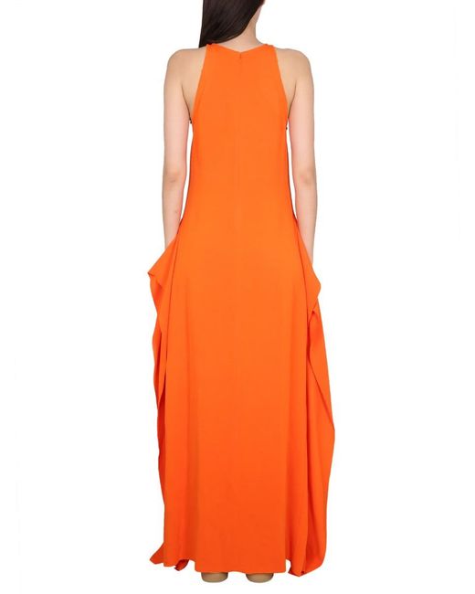 Lanvin Orange Longuette Dress