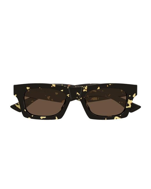 Bottega Veneta Brown Bv1457S Linea Ribbon Acetato Riciclato Sunglasses