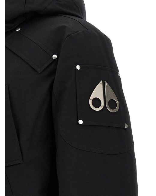 Moose Knuckles Black 'Original Ballistic' Down Jacket for men