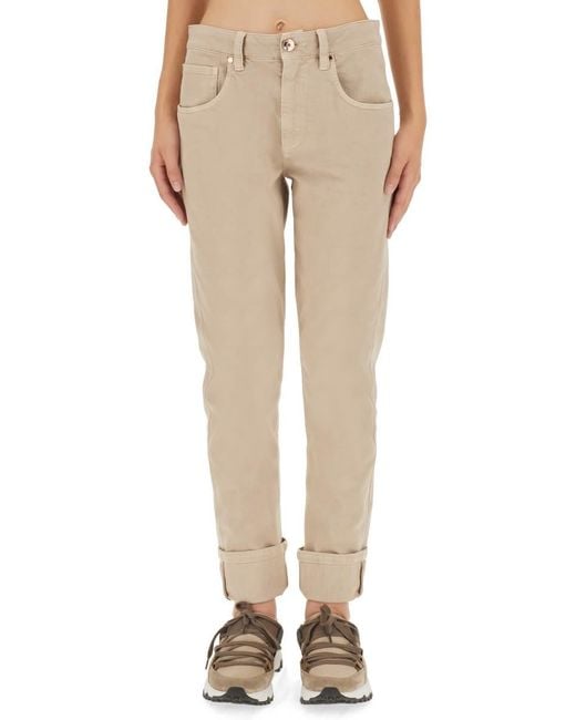 Brunello Cucinelli Natural Skinny Fit Jeans
