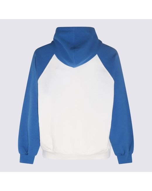 Sunnei Blue Dust And Cotton Sweatshirt for men