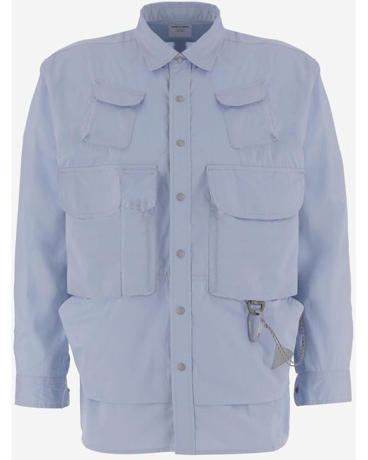 And Wander Blue Shirt Cotton-Blend for men