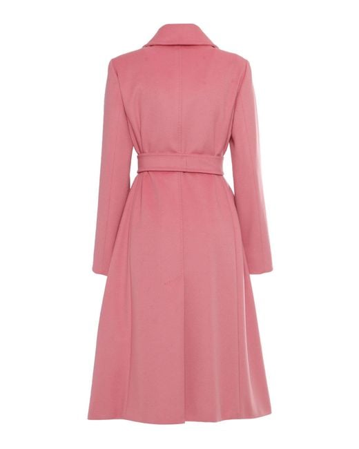 Max Mara Pink Bcollag Peony Coat