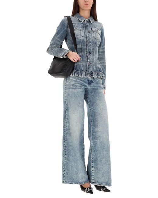 DIESEL Blue Jacket With Cotton And Hemp Blend