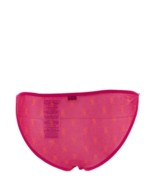 Saint Laurent Pink Monogram Panties