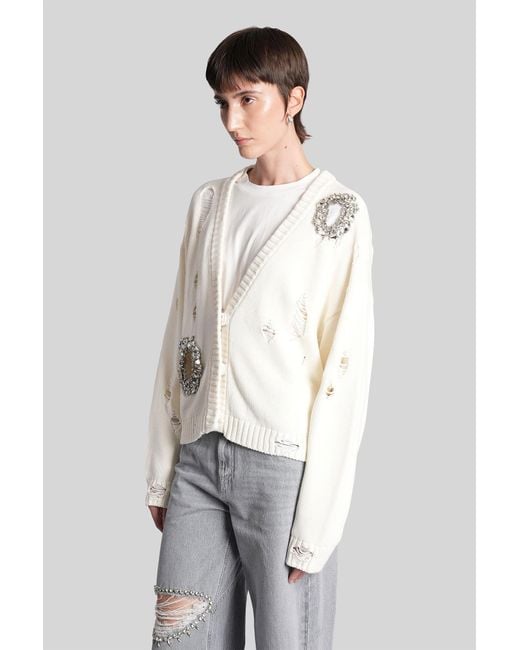 Area White Cardigan
