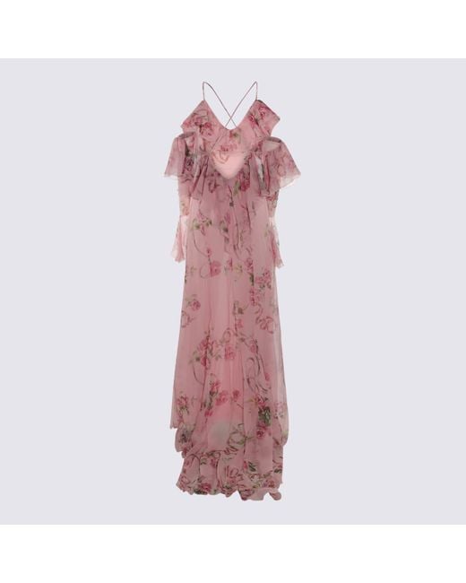 Blumarine Pink Midi Dress