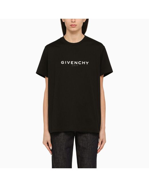 Givenchy Black Crew-neck T-shirt With Logo