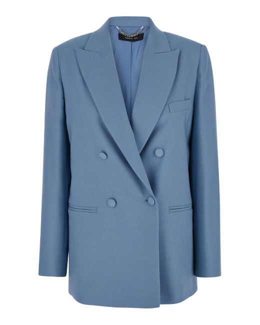 FEDERICA TOSI Blue Light Double-Breasted Blazer