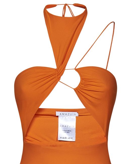 Amazuìn Orange Kaya Mini Dress