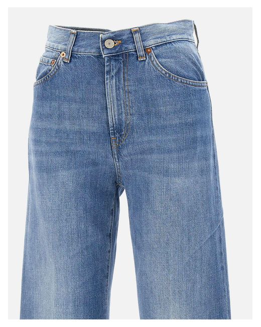 Dondup Blue Cotton Denim Jeans