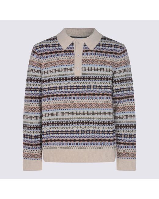 NN07 Gray Wool Knitwear for men