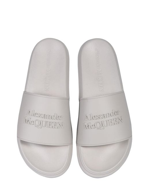 Alexander McQueen White Oversize Hybrid Sandal for men