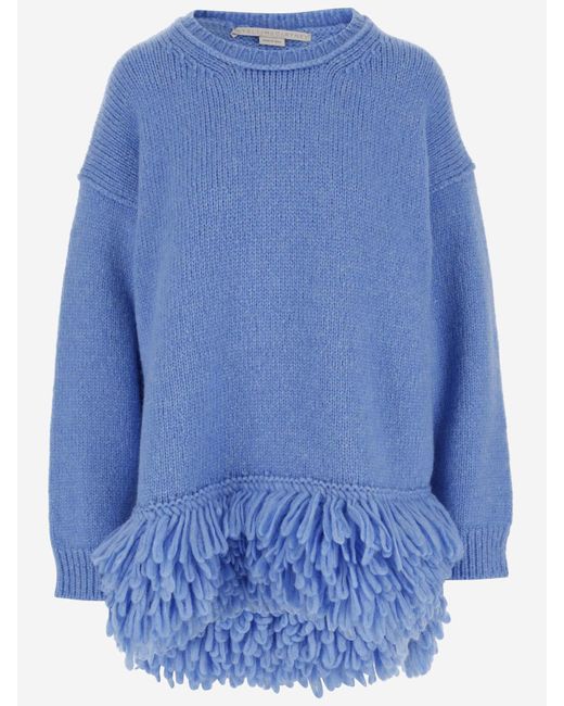 Stella McCartney Blue Stella Mc Cartney Wool Blend Sweater With Bangs