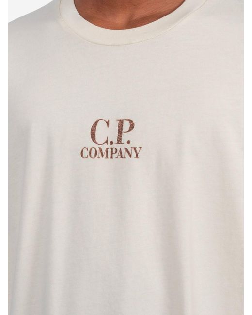 C P Company Natural T-Shirt Cotton T-Shirts for men