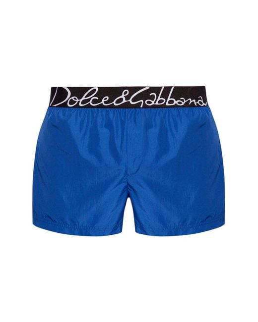Dolce & Gabbana Blue Boxer Corto for men