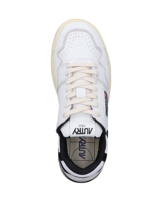 Autry White Clc Low-Top Sneakers for men