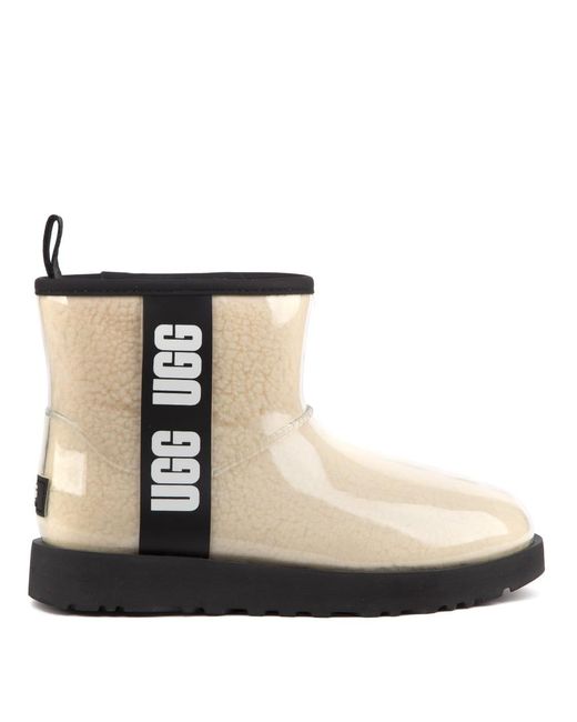 Ugg Black W Classic Mini Ankle Boots With Side Logo