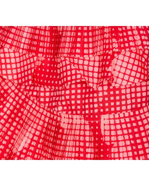 Essentiel Antwerp Hupaul Ruffle Mini Skirt in Red | Lyst