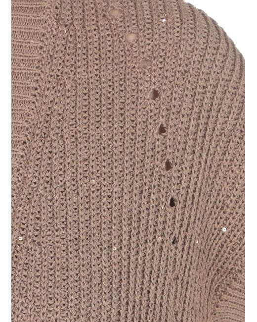 Peserico Brown Sweaters