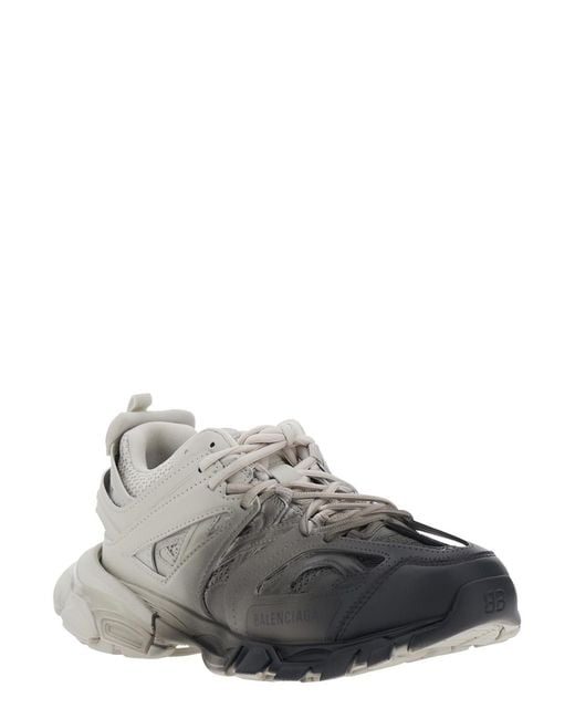 Balenciaga Gray Sneakers Track- Polyurethane Trainers for men