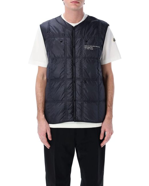 Moncler Blue Genius X Frgmt Vaile Down Vest Jacket for men