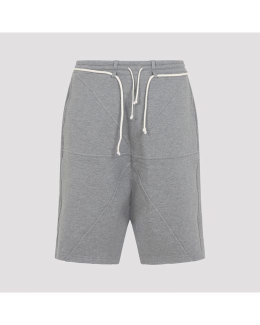 Mordecai Gray Fleece Jogger Short Cotton for men