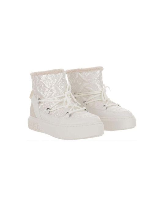 Pinko White Boots Footwear