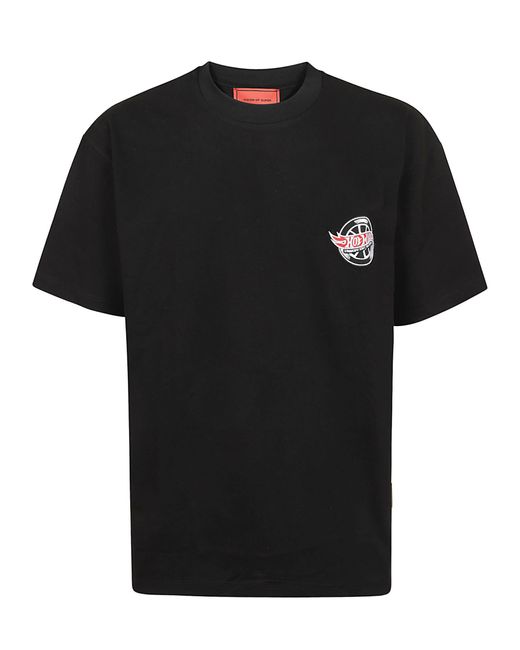 Vision Of Super Black T-Shirt With Motor Print for men