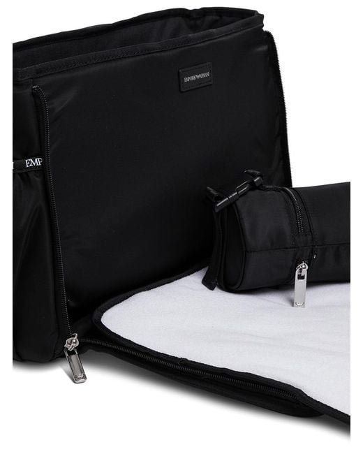 Emporio Armani Black Crossbody Bag Mummy Nylon Shoulder for men