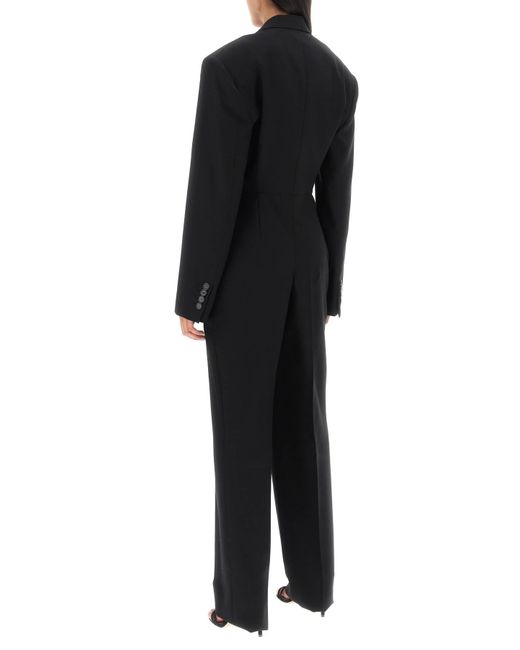 Stella McCartney Black Wool Tuxedo Jumpsuit