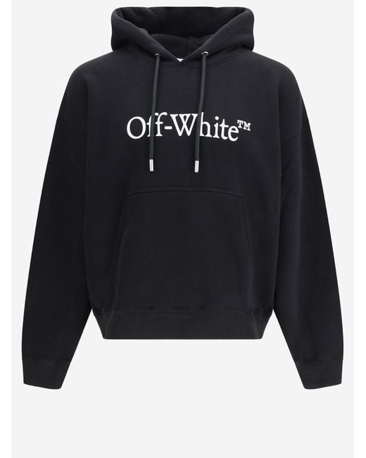 Off-White c/o Virgil Abloh Blue Hoodie Cotton Sweatshirts for men