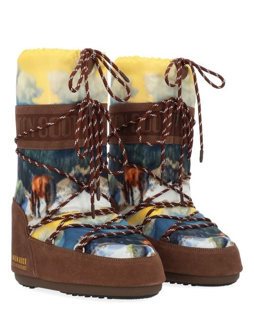 Moon Boot Brown X Guest Residence Polyester
