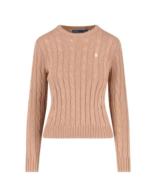 Ralph Lauren Multicolor Logo Braided Sweater