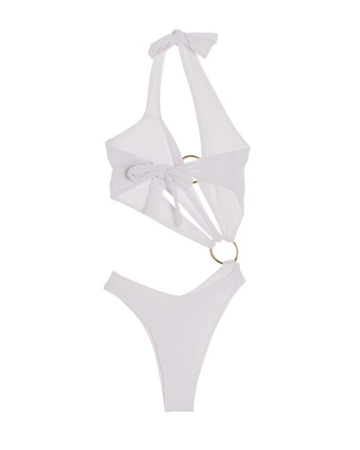 Louisa Ballou White Sex Wax One-Piece Swimsuit